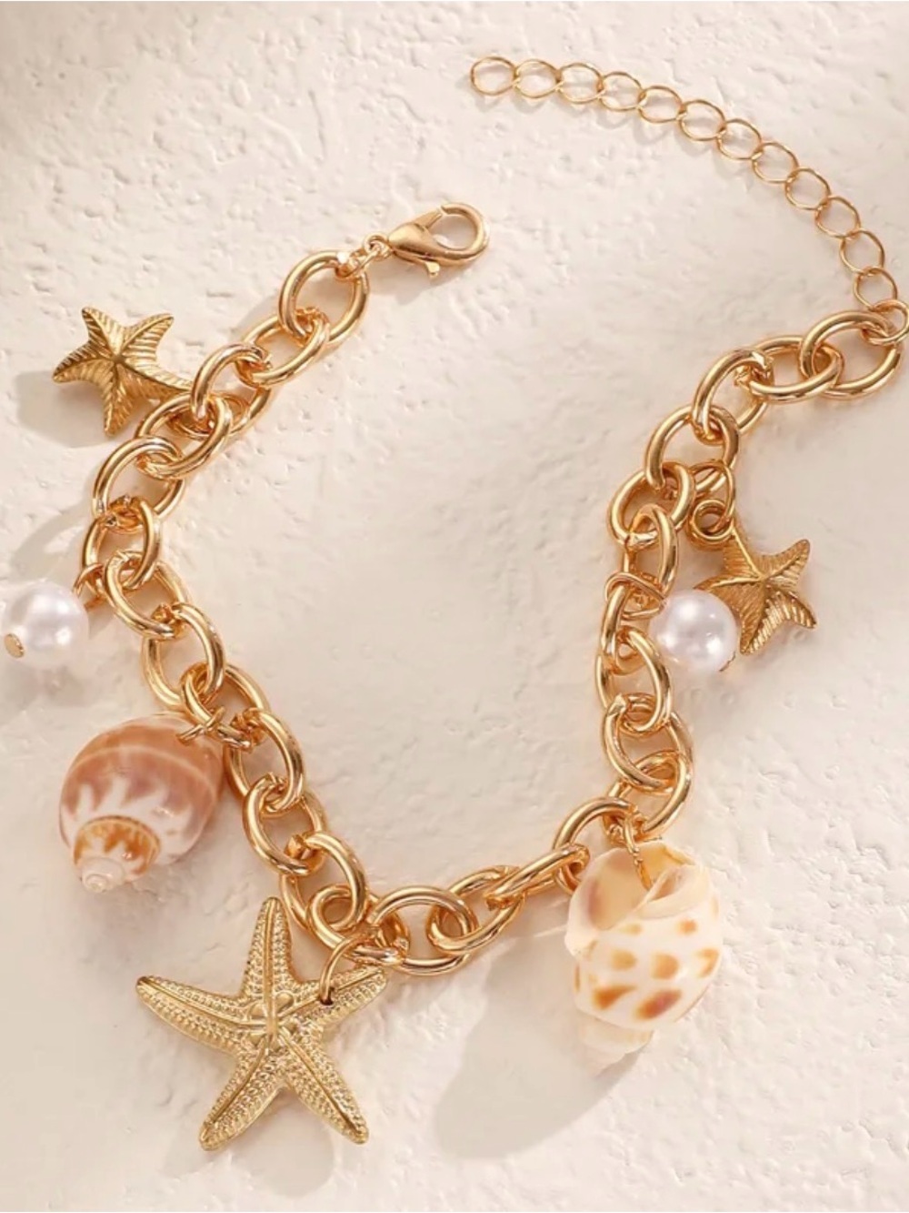 Fashion Ocean Shell Starfish Bracelet. - Picture 5 of 6